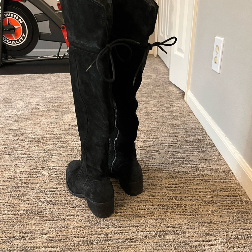 Born Black Suede Over-the-Knee Boots - Picture 4 of 8